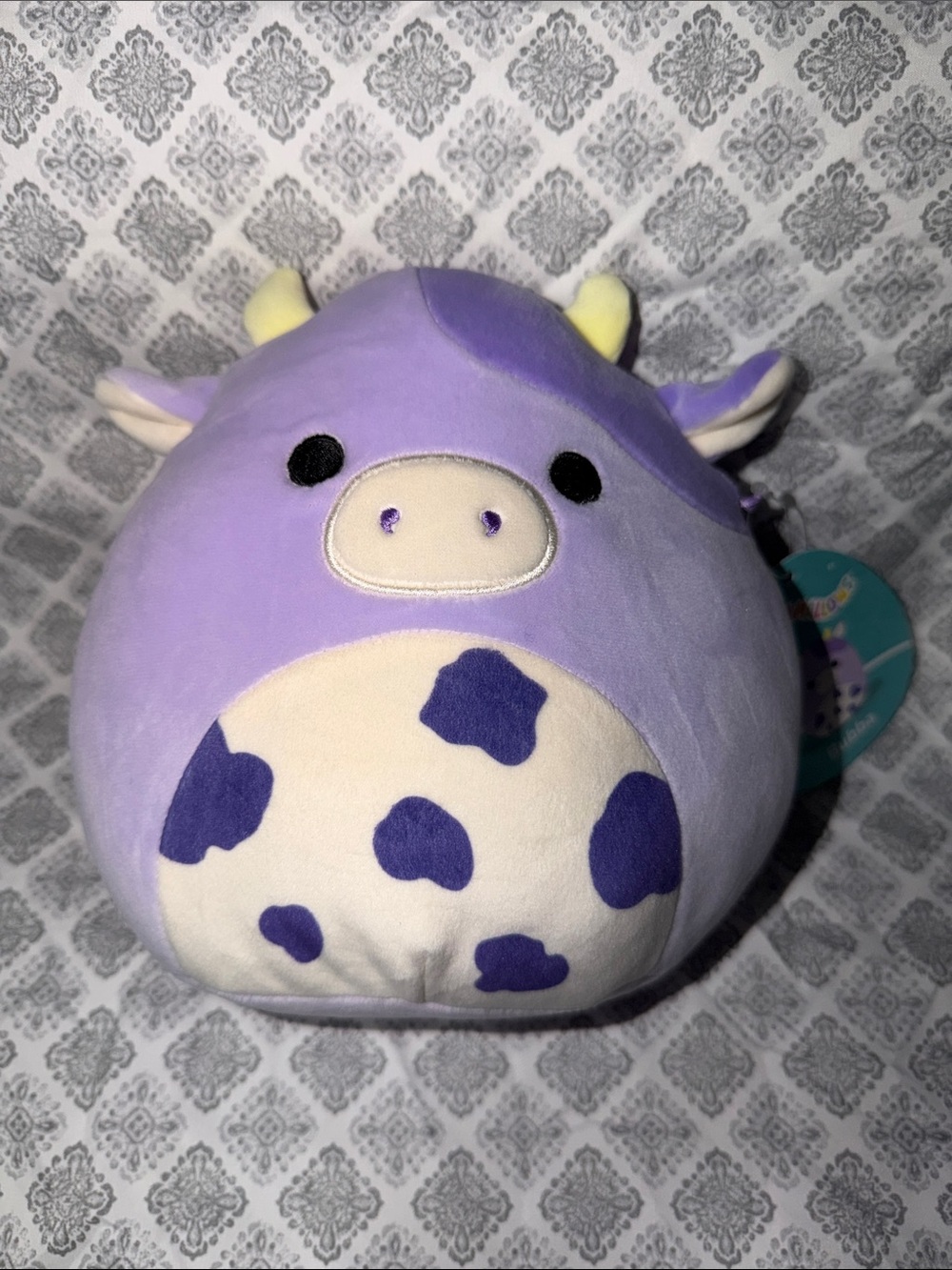 Squishmallows Lavender & White Cow Plush